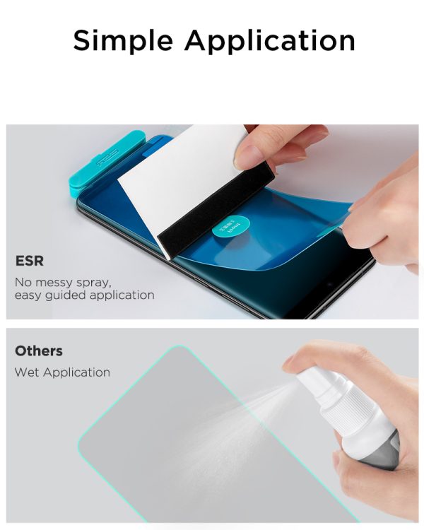KF02 Galaxy S20 Ultra Liquid Skin Full Coverage Screen Protector by ESR - 3 PACK - Image 3