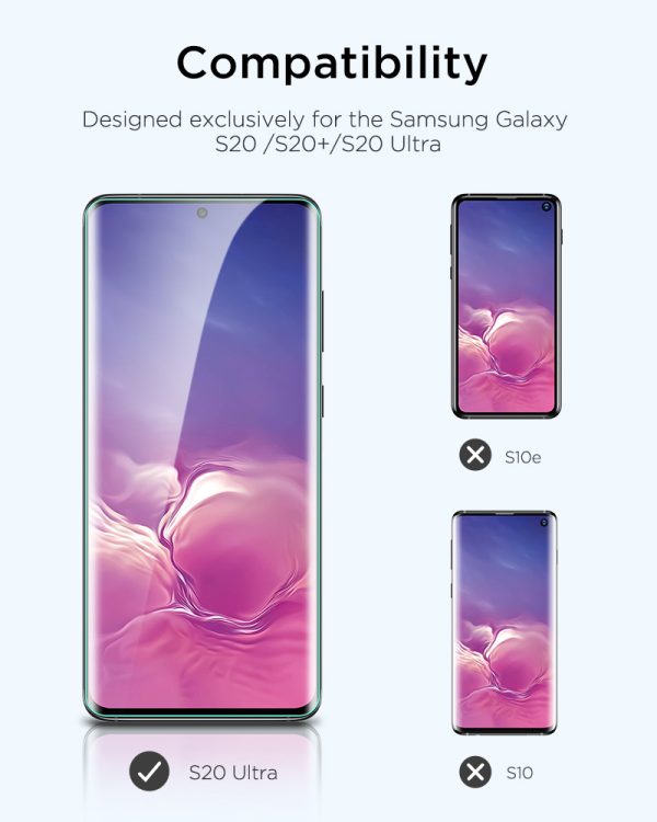 KF05 Galaxy S20 Ultra Liquid Skin Full Coverage Screen Protector by ESR - 3 PACK - Image 6
