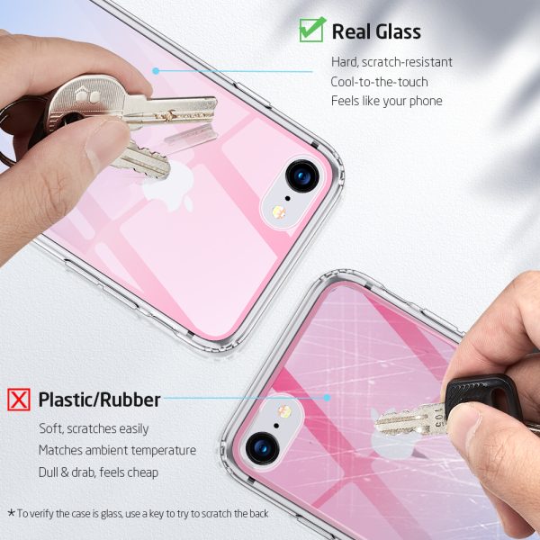 iPhone SE 2020 Ice Shield Glass Case by ESR - Red / Blue Crystal - also for iPhone 8 & iPhone 7 - Image 2