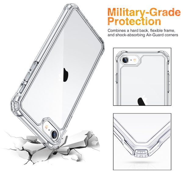 iPhone SE 2020 Air Armor Tough Case - Crystal Clear - also for iPhone 8 & iPhone 7 - Image 2