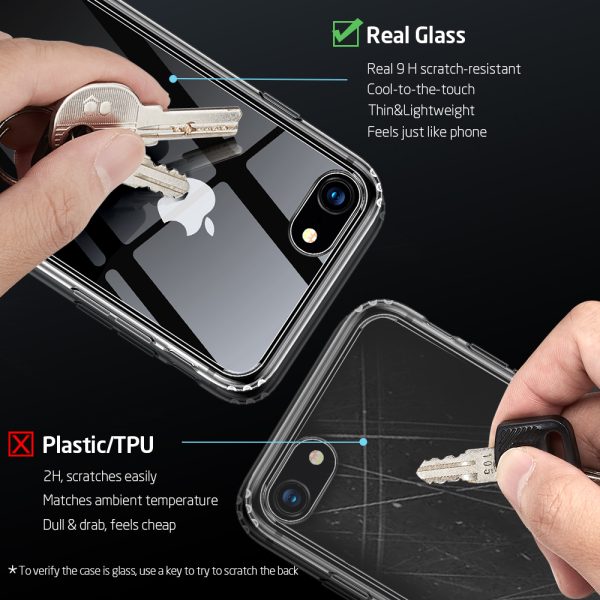 iPhone SE 2020 Ice Shield Glass Case by ESR - Clear - also for iPhone 8 & iPhone 7 - Image 9