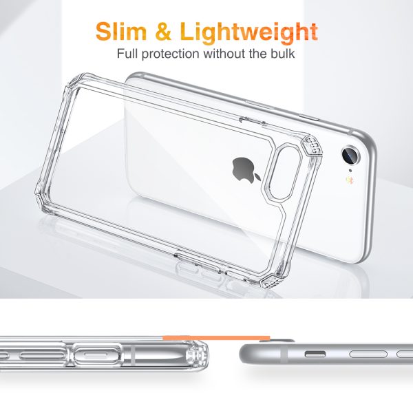 iPhone SE 2020 Air Armor Tough Case - Crystal Clear - also for iPhone 8 & iPhone 7 - Image 6