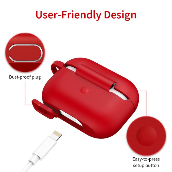 Bounce Series Silicon Protective Case for Airpods Pro by ESR - Red - Image 5