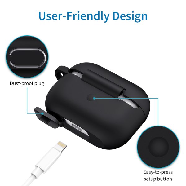 Bounce Series Silicon Protective Case for Airpods Pro by ESR - Black - Image 5