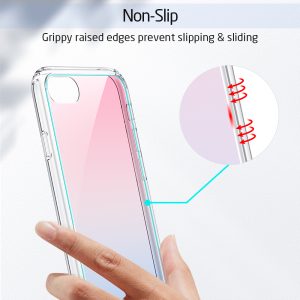 iPhone SE 2020 Ice Shield Glass Case by ESR - Red / Blue Crystal - also for iPhone 8 & iPhone 7 - Image 7
