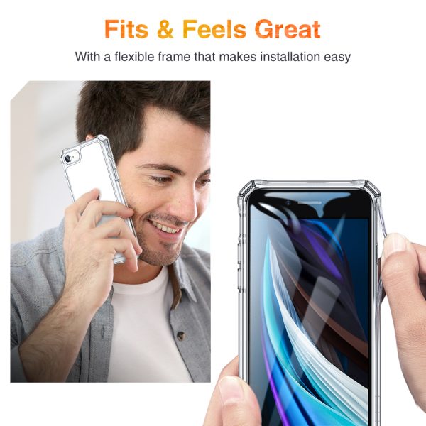 iPhone SE 2020 Air Armor Tough Case - Crystal Clear - also for iPhone 8 & iPhone 7 - Image 7