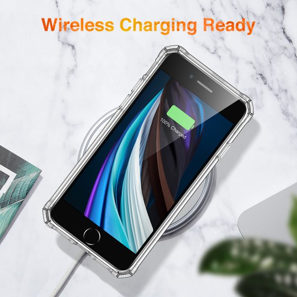 iPhone SE 2020 Air Armor Tough Case - Crystal Clear - also for iPhone 8 & iPhone 7 - Image 9