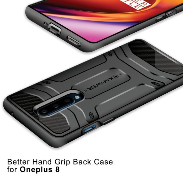 OnePlus 8 Rugged Case by KAPAVER - Black - Image 4