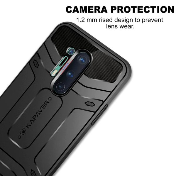 OnePlus 8 Pro Rugged Case by KAPAVER - Black - Image 4