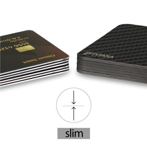 MagEZ Magnetic Wallet made with Aramid Fiber by PITAKA  - Standard 6 Cards Holder - Image 2