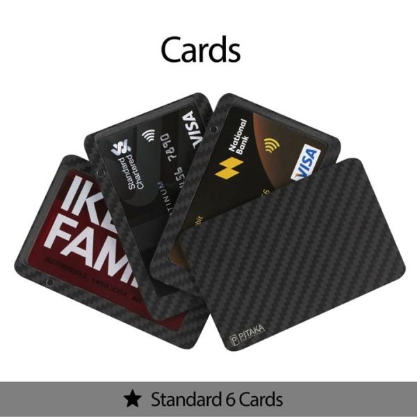 MagEZ Magnetic Wallet made with Aramid Fiber by PITAKA  - Standard 6 Cards Holder - Image 3