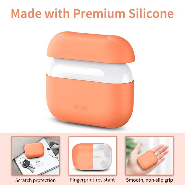 Breeze Plus Silicon Protective Case for Airpods Pro by ESR - Papaya - Image 4