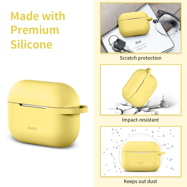 Bounce Series Silicon Protective Case for Airpods Pro by ESR - Yellow - Image 2