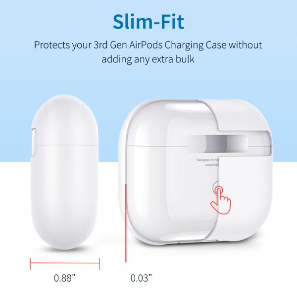 kf2 Breeze Plus Silicon Protective Case for Airpods Pro by ESR - White - Image 3