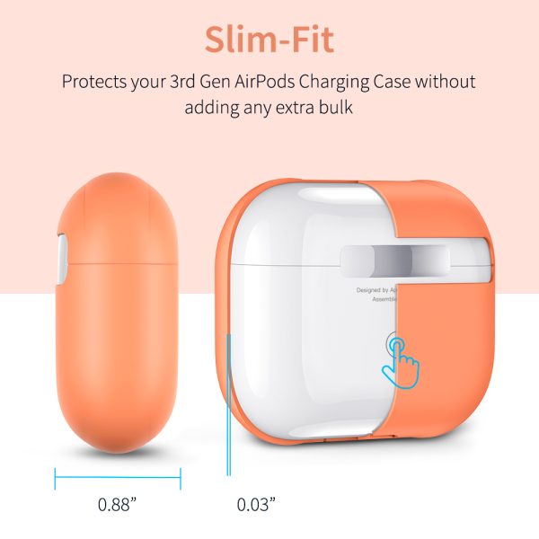 Breeze Plus Silicon Protective Case for Airpods Pro by ESR - Papaya - Image 5