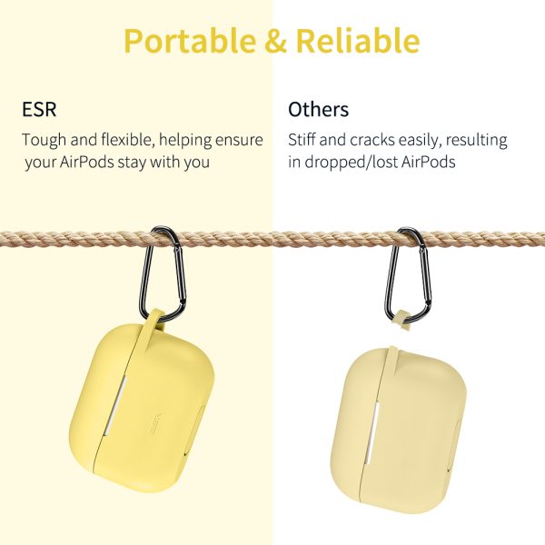 Bounce Series Silicon Protective Case for Airpods Pro by ESR - Yellow - Image 3