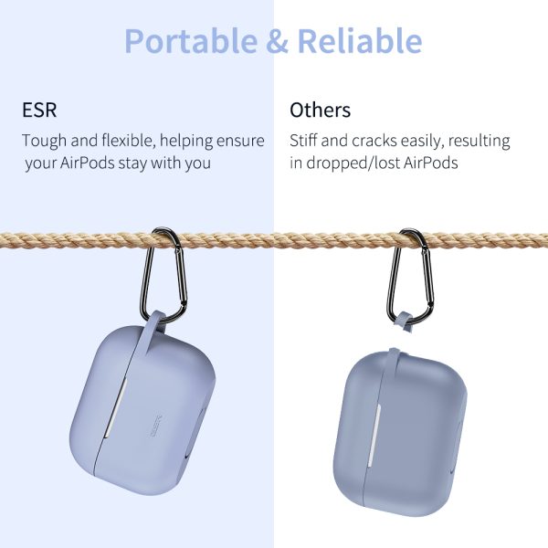 kf3 Bounce Series Silicon Protective Case for Airpods Pro by ESR - Lavendar - Image 3