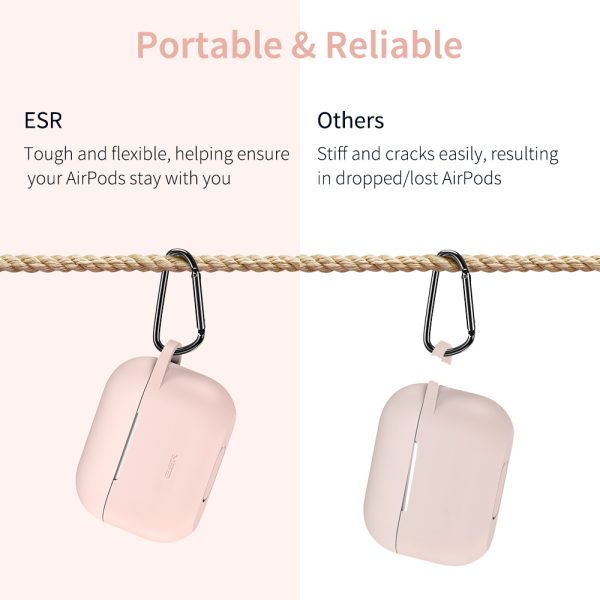 kf3 Bounce Series Silicon Protective Case for Airpods Pro by ESR - Pink - Image 3