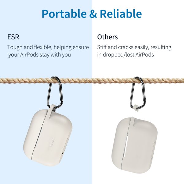 Bounce Series Silicon Protective Case for Airpods Pro by ESR - Gray - Image 2