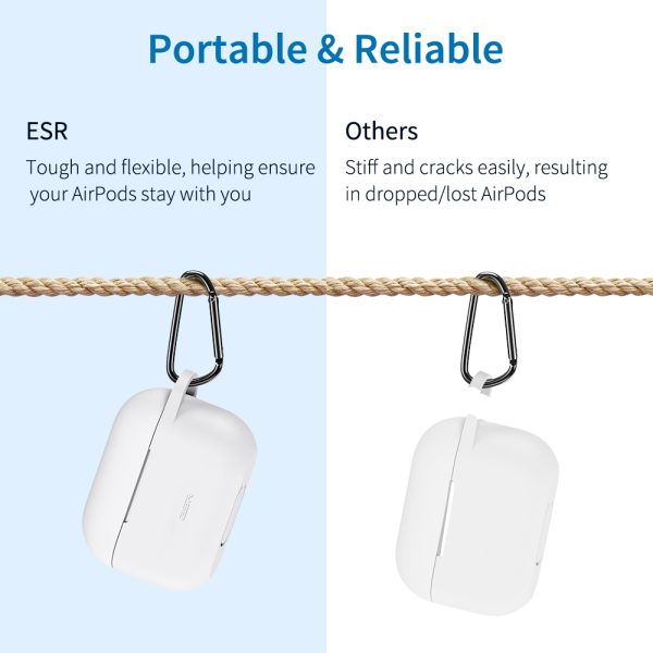 Bounce Series Silicon Protective Case for Airpods Pro by ESR - White - Image 3