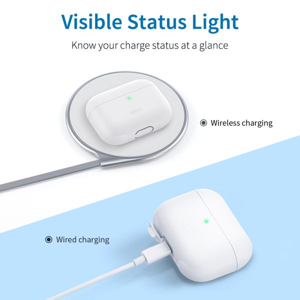 kf4 Breeze Plus Silicon Protective Case for Airpods Pro by ESR - White - Image 4