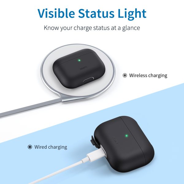 Breeze Plus Silicon Protective Case for Airpods Pro by ESR - Black - Image 8