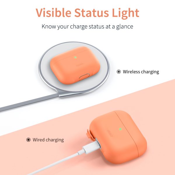 Breeze Plus Silicon Protective Case for Airpods Pro by ESR - Papaya - Image 6