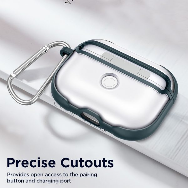 Hybrid TPU & PE Frame Protective Case for Airpods Pro by ESR - Pine Green - Image 7