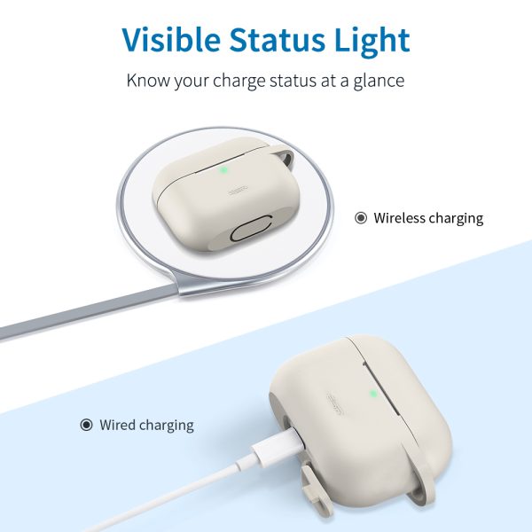 Bounce Series Silicon Protective Case for Airpods Pro by ESR - Gray - Image 3