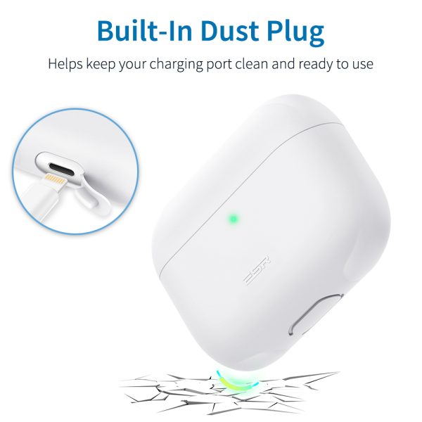 kf5 Breeze Plus Silicon Protective Case for Airpods Pro by ESR - White - Image 5