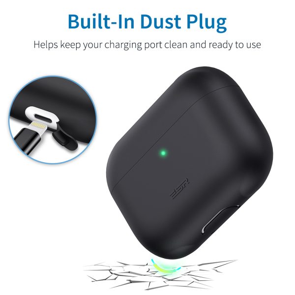 Breeze Plus Silicon Protective Case for Airpods Pro by ESR - Black - Image 9