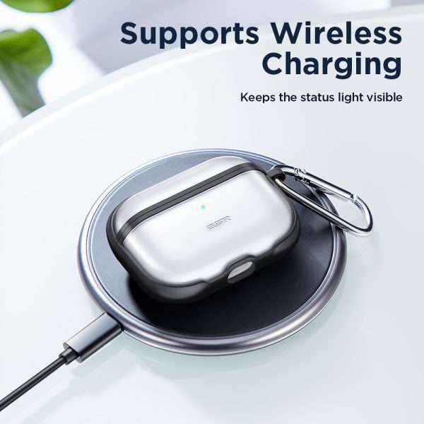 Hybrid TPU & PE Frame Protective Case for Airpods Pro by ESR - Black - Image 3