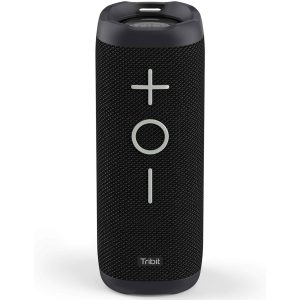 Tribit StormBox Bluetooth Speaker - 360° Full Surround Sound, Enhanced Xtra Bass, Wireless Dual Pairing, 20-Hour Playtime - Black