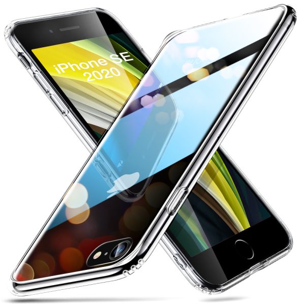 iphone se 2020 ice shield glass back case by esr clear