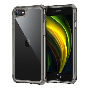 iPhone SE 2020 Air Armor Tough Case - Clear Black - also for iPhone 8 & iPhone 7