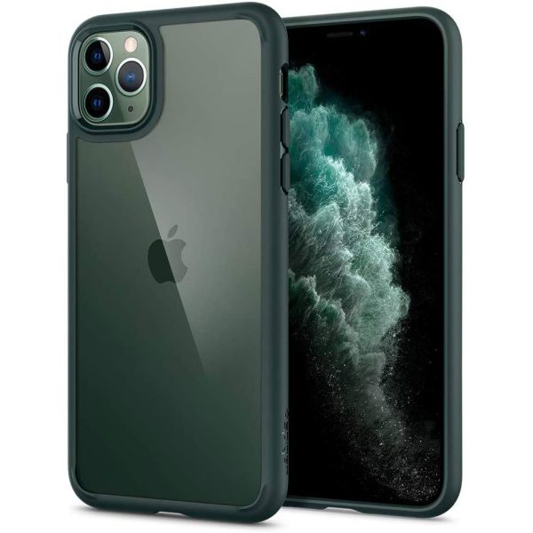 11-pro-max-ultra-hybrid-sqaure iPhone 11 Pro Max Ultra Hybrid Spigen ACS00411 Midnight Green - Image 1