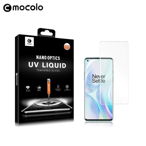 2 OnePlus 8 UV Glass Protector with UV Light by Mocolo - Image 2