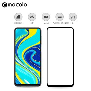 Redmi Note 9 Pro Glass Protector Full Glue Edge to Edge Tempered - Black - Image 3