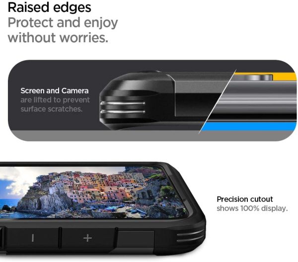 61mBUao3FDL._AC_SL1000_ Galaxy S20 Plus Tough Armor Case by Spigen ACS00757 - Black - Image 2