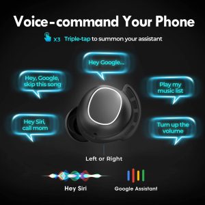 Mpow M30 Plus Wireless Earbuds with 100 Hr Battery & USB C Charging - Black - Image 5