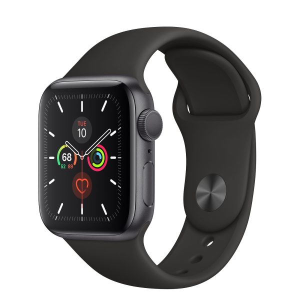 Apple Watch Series 5 40 mm GPS Space Gray - Black Band - Image 1