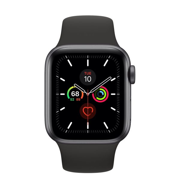 Apple Watch Series 5 40 mm GPS Space Gray - Black Band - Image 3