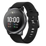 Haylou Solar with 12 Sports Modes Music Control Sports Wristband 24H Heart Rate Monitoring Daily Waterproof Fitness Bracelet - Black - LS05 - Global Version