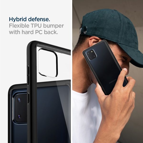 Galaxy Note 10 Lite Ultra Hybrid Case by Spigen ACS00685 - Matte Black - Image 14