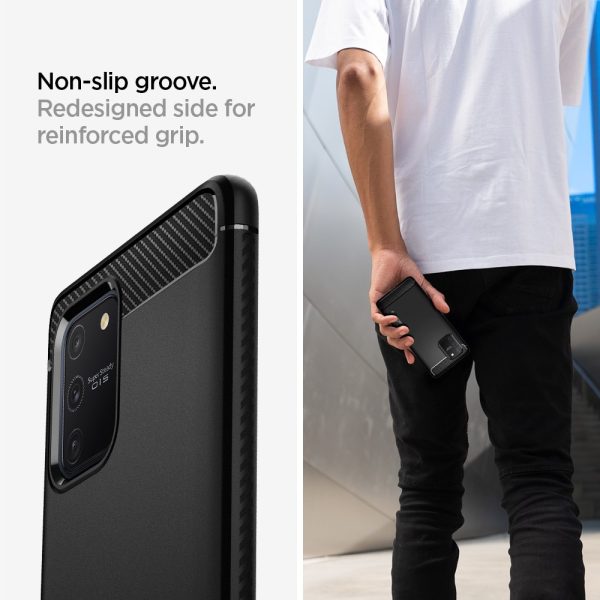 Galaxy S10 Lite Rugged Armor by Spigen ACS00676 - Black - Image 2