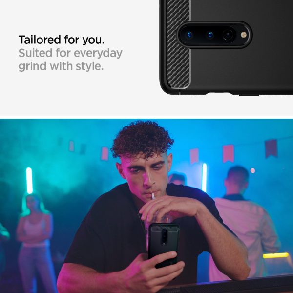 OnePlus 8 Rugged Armor Spigen ACS00826 - Black - Image 3