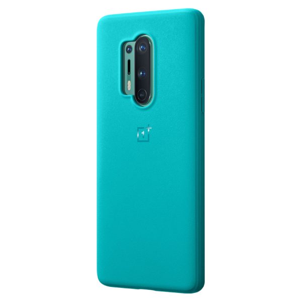 OnePlus 8 Pro Sandstone Bumper Case Original by OnePlus - Cyan - Image 4