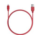 Aukey Braided Nylon Micro USB Cable 6.6ft -CB-AM2-Red