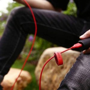 Aukey Braided Nylon Micro USB Cable 6.6ft -CB-AM2-Red - Image 2