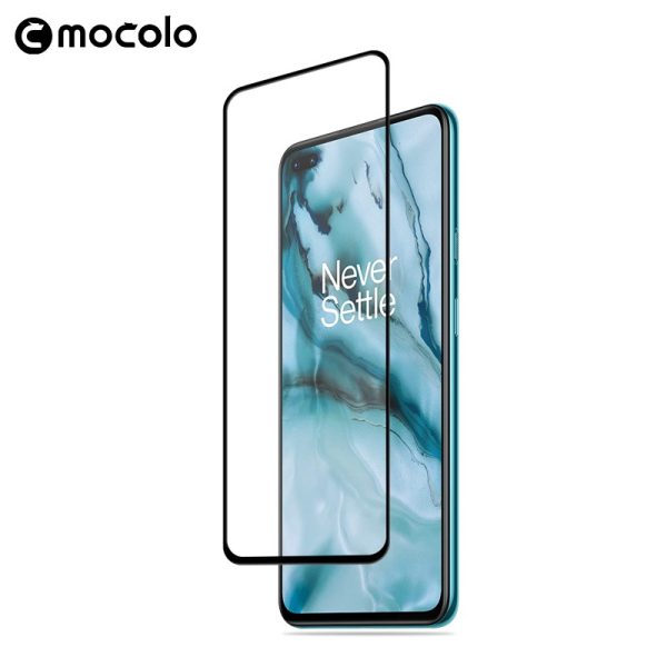 OnePlus Nord Full Glue 3D Edge to Edge Tempered Glass - Black by Mocolo - Image 7